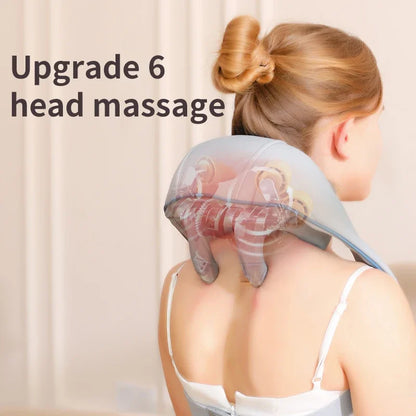 6D Neck & Shoulder Heating Massage Shawl – Deep Kneading, Wearable Muscle Relief