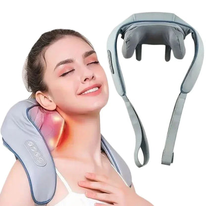 6D Neck & Shoulder Heating Massage Shawl – Deep Kneading, Wearable Muscle Relief